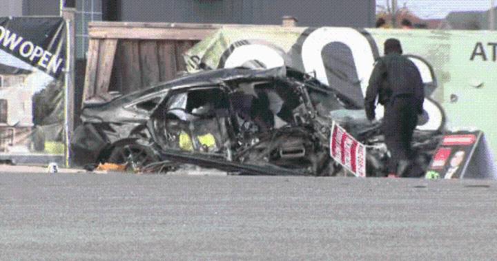 Woman’s body found in wrecked car at tow yard hours after fatal Ontario crash