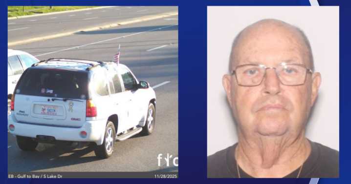 Police looking for missing 75-year-old man, car last seen in Clearwater: Largo police