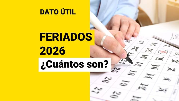 Habrá seis fines de semana largos: ¿Cuántos son los feriados de 2026?