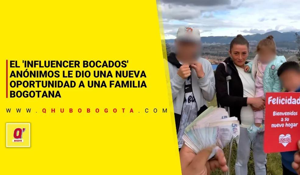 El influencer 'Bocados Anónimos' le dio una nueva oportunidad a una familia bogotana