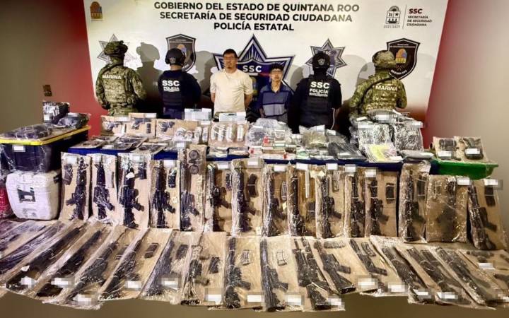 Detienen a presuntos miembros del Cártel Jalisco Nueva Generación en Quintana Roo