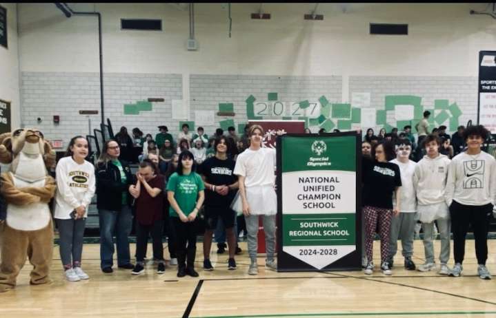 Southwick receives national recognition banner from Special Olympics (video)