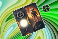 Celular barato ultra resistente con 128 GB de memoria. Tiene una potente lámpara LED para exteriores