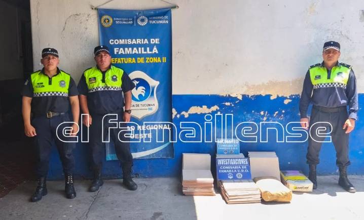 Hallan materiales de construcción robados en una vivienda de Famaillá y buscan a "Gardel", señalado como autor del delito