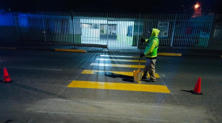 Pintó Municipio señalizaciones de la Tecnológico y escuelas