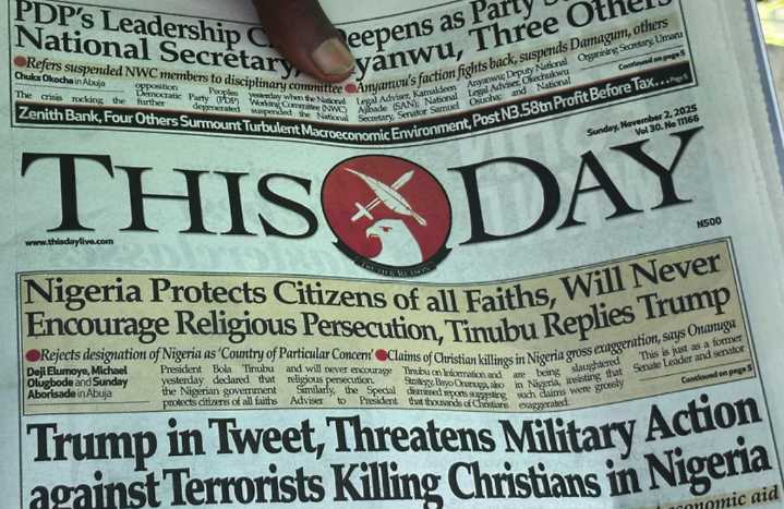 Nigeria rechaza la amenaza militar del régimen de Donald Trump por por los supuestos asesinatos de cristianos