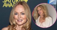 Heather Graham Flaunts Her Assets in White Lace Dress During Night Out: Photos