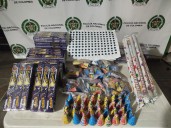 La Policía Nacional reporta la incautación de más de 800 kilos de pólvora en el Meta
