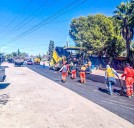 Galería.- Rehabilita Estado la carretera Meoqui