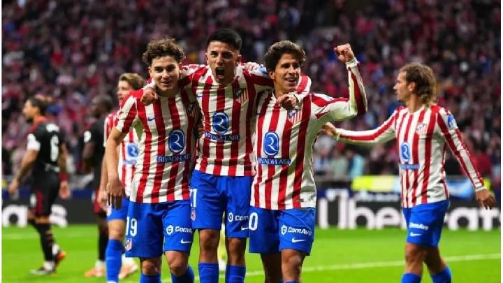 Julián Álvarez y Thiago Almada, figuras en la goleada del Atlético de Madrid ante Sevilla