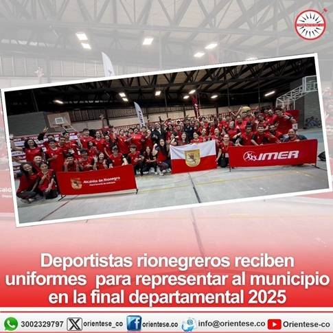 Deportistas rionegreros bien preparados para representar al municipio en los juegos departamental 2025
