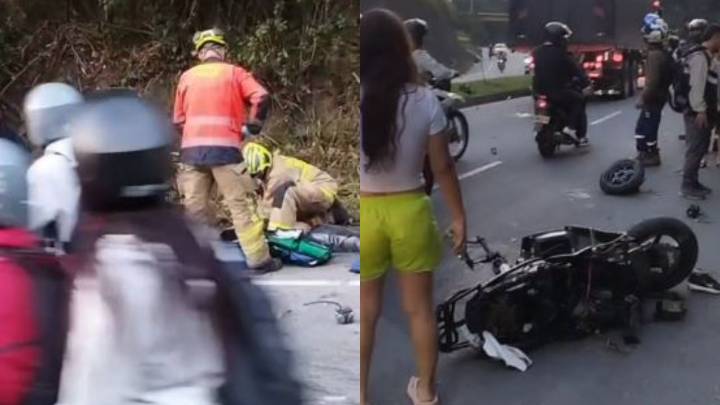Grave accidente deja seis lesionados en Robledo, entre ellos un motociclista que perdió un brazo
