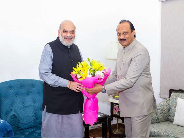 Ajit Pawar congratulates Amit Shah on NDA’s victory on Bihar