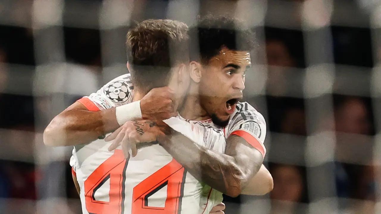 Así evaluaron a Luis Díaz en la victoria del Bayern Múnich frente al PSG