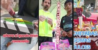VIDEO: colombiano pone puesto de dulces mexicanos y se vuelve viral; así vende las cachetadas