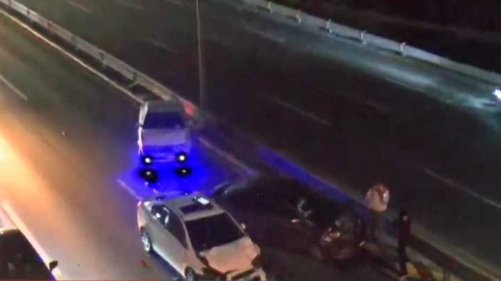 Choque Múltiple Deja Dos Heridos en Blvd. Miguel de la Madrid en Guadalupe, Nuevo León