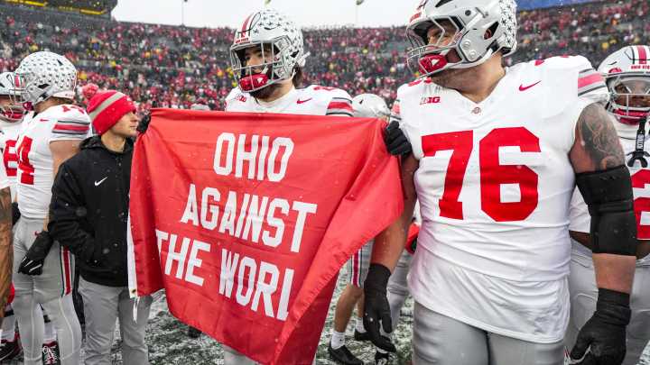 Michigan players on OSU flag planting: 'We can't let that happen'