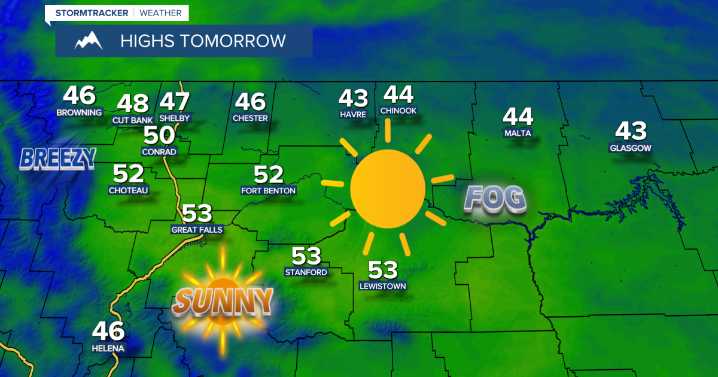 Lots of sunshine, some AM fog, and pleasant temperatures on Thursday