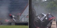 Se despistó y el auto se incrustó en la tribuna: el video del impactante accidente en el Top Race