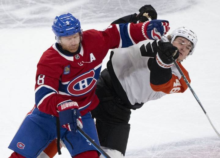 Brink scores twice, Flyers beat Canadiens 5-4 in shootout after blown three