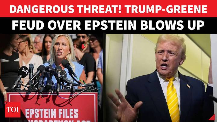 Trump Declares Greene ‘TRAITOR’ For Epstein Files Push; MAGA Star Flags Threats _ Full