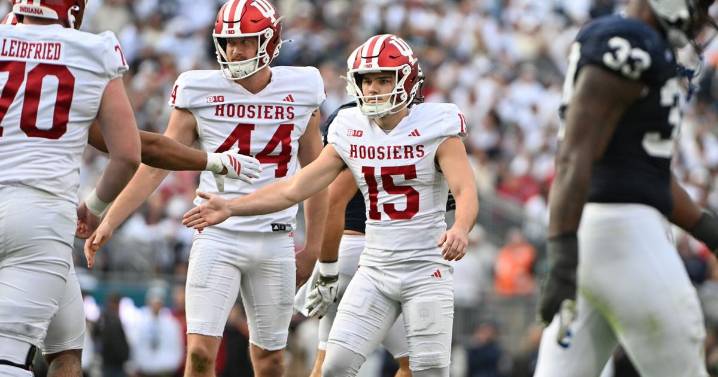 No. 2 Indiana tries to complete a 2nd straight perfect home season when Wisconsin visits