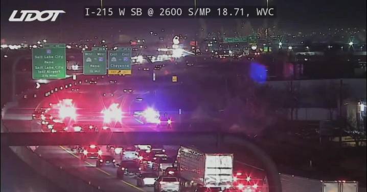 LIVE: Interstate 215 crash that injured 2 is slowing traffic in West Valley City