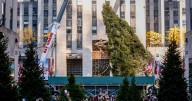 The 2025 Rockefeller Center Christmas tree arrives in New York City after 130