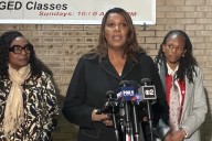 Letitia James visits Brooklyn soup kitchen as SNAP delays drag on