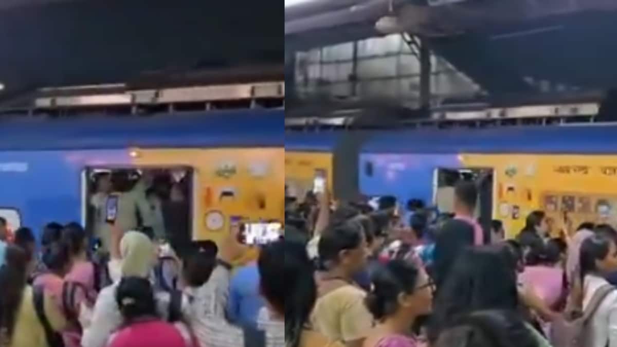 Mumbai AC Local Runs With Doors Open Amid Rush Hour Chaos: ‘Double Decker Trains Can Solve The Issue’