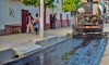 Ejecutan trabajos de imprimado asfáltico en la Av. Leoncio Prado en San Jerónimo