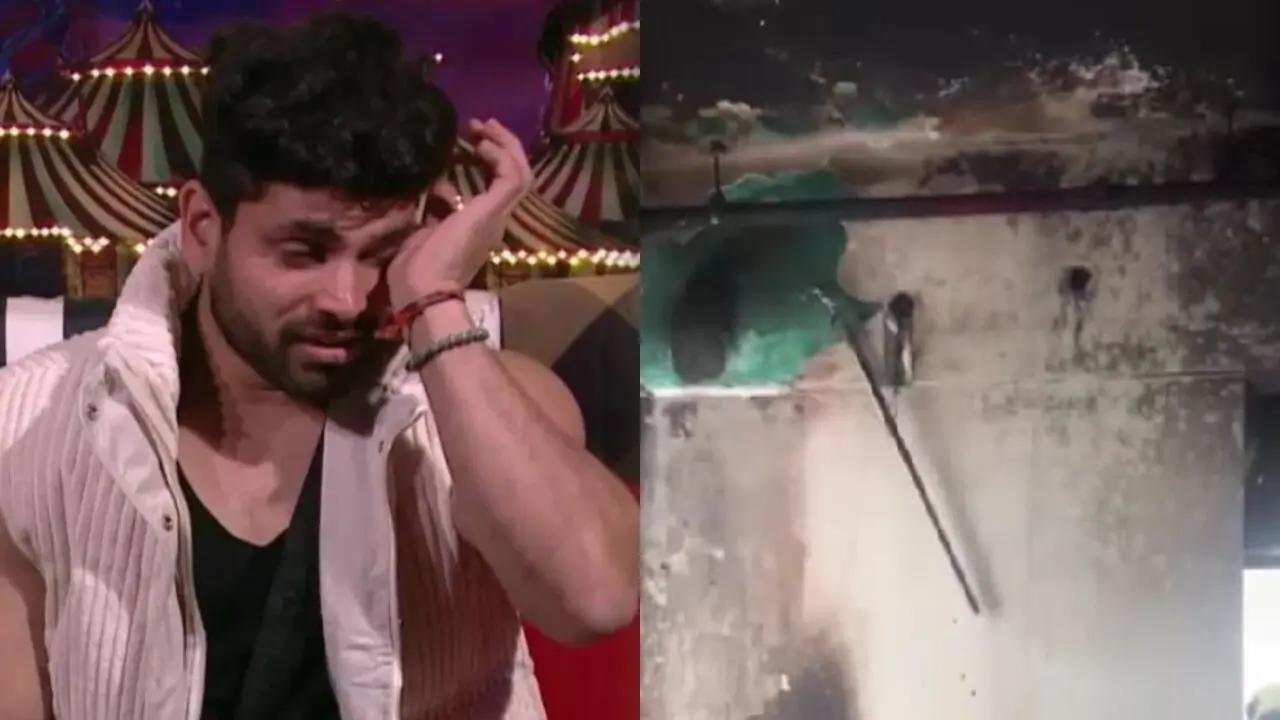 Bigg Boss 16's Shiv Thakare SUFFERS major mishap, house catches FIRE