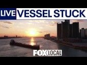 Live: A freighter is stuck in the Detroit River