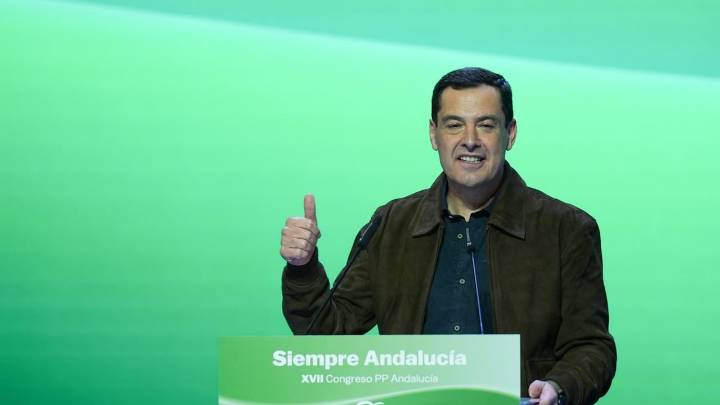 Juanma Moreno, reelegido presidente del PP andaluz con el 99,95% de los apoyos: "En medio del ruido, seguiremos dando ejemplo de respeto"