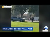 SUV speeds dangerously across busy Whittier park during softball game