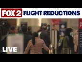 LIVE | Flights at DTW cancelled amid mandated reductions