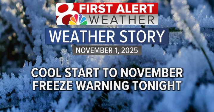 Forecast: Cool start to November. Freeze Warning tonight.