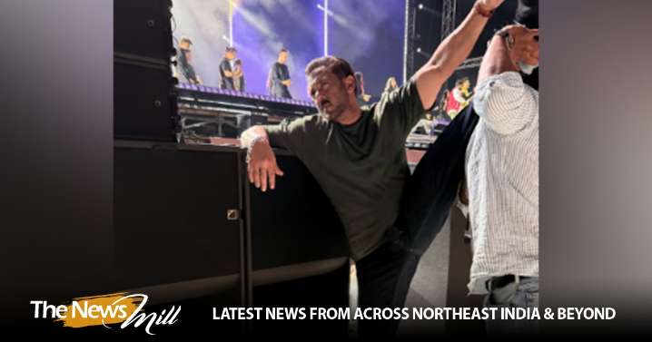 Salman Khan flaunts his flexibility, shares his fun stretching pic