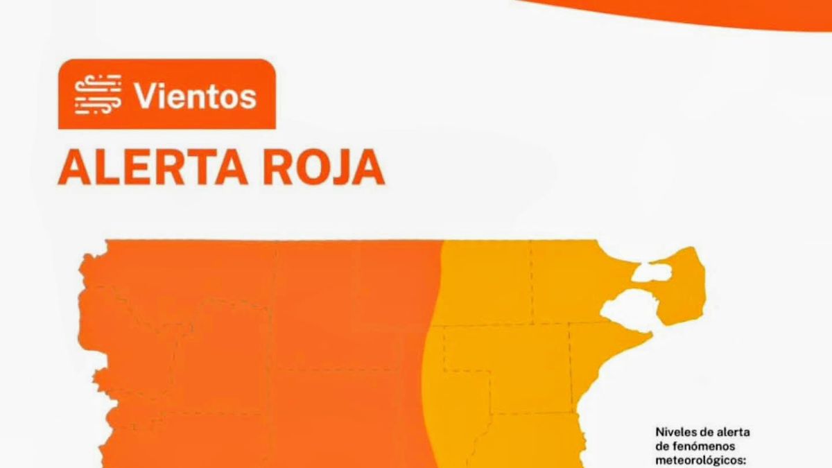 Sube a rojo el alerta por vientos en Comodoro