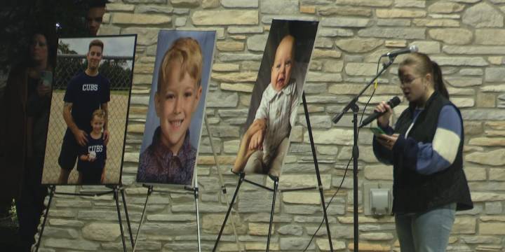 Tiffin community gathers for vigil honoring murdered children and a young father