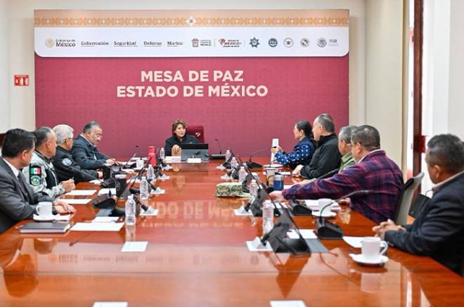 Disminuyen 31% los homicidios dolosos en Edoméx durante 2025, reporta Mesa de Paz