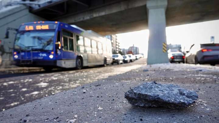 On Day 2, REM service was down for morning commute after a truck struck a viaduct