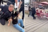 Teen anti-ICE protester gets swift justice after allegedly dumping drink on cop's head