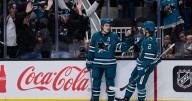 Celebrini scores 10th goal as Sharks top Panthers 3