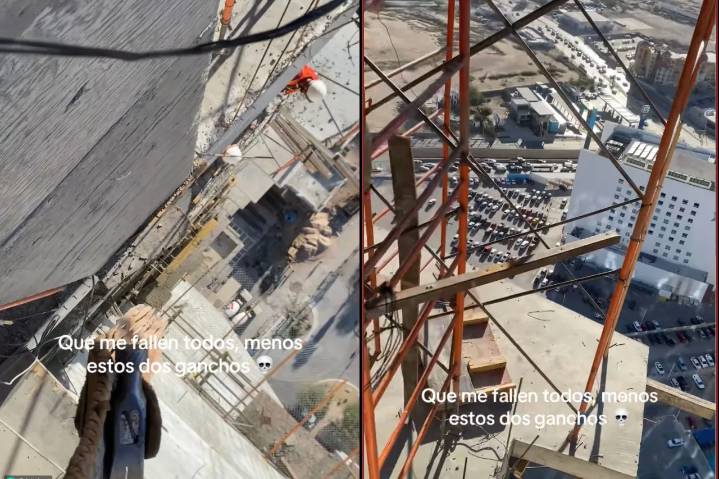 'Que no fallen los ganchos'; obrero muestra cómo es trabajar en la torre Quórum