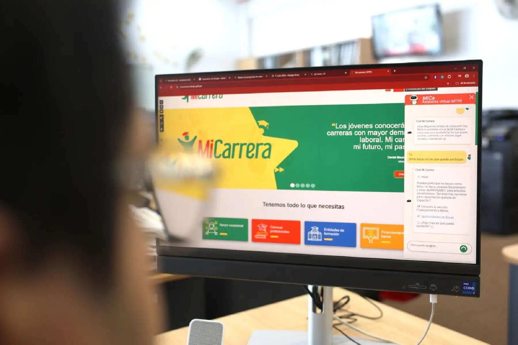 Plataforma “Mi Carrera” supera los tres millones de visitas