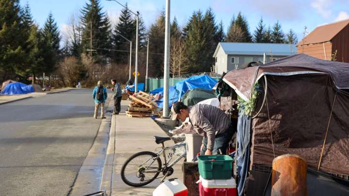 Juneau plans to clear its largest homeless encampment ahead of first snow