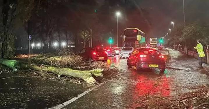 Storm Claudia in photos as severe weather hits Greater Manchester