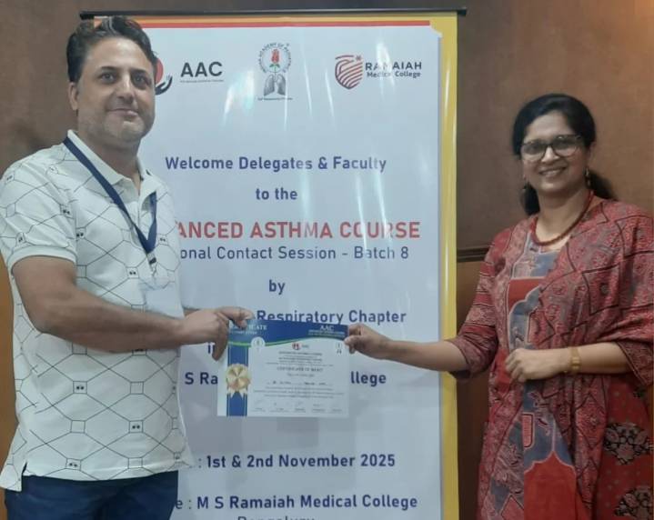 Dr. Suhail Naik completes “Advanced Asthma Management” Course