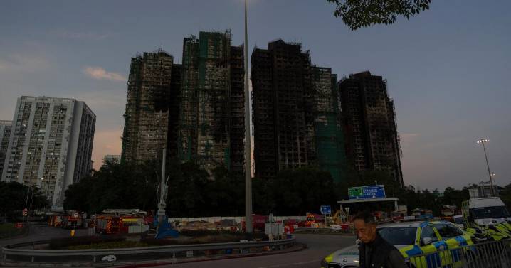 Death toll rises to 128 in Hong Kong residential fire; 8 more arrested over towers' renovation